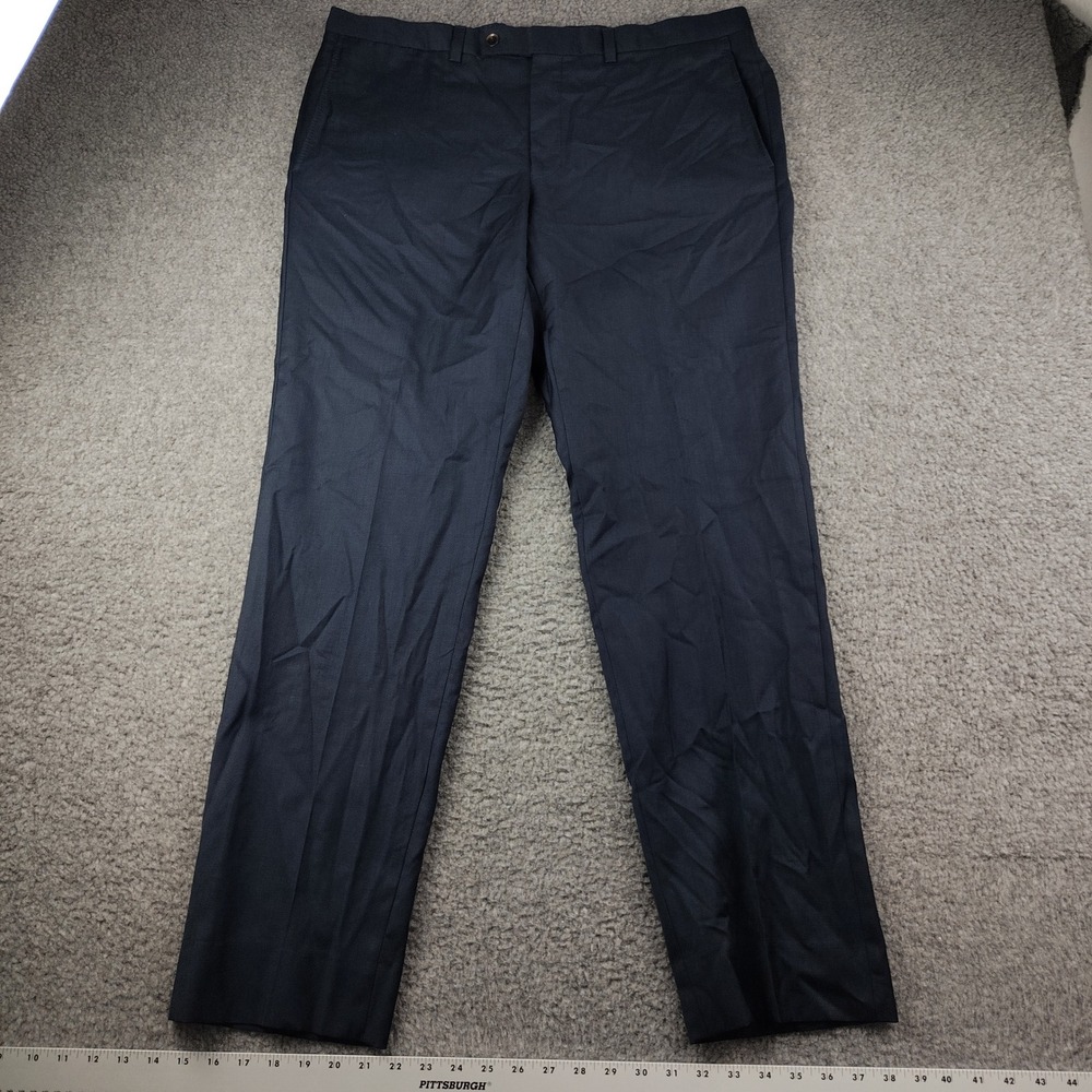 Ted Baker London Wool Dress Pants Mens 38x32 Jefferson Navy Blue EUC